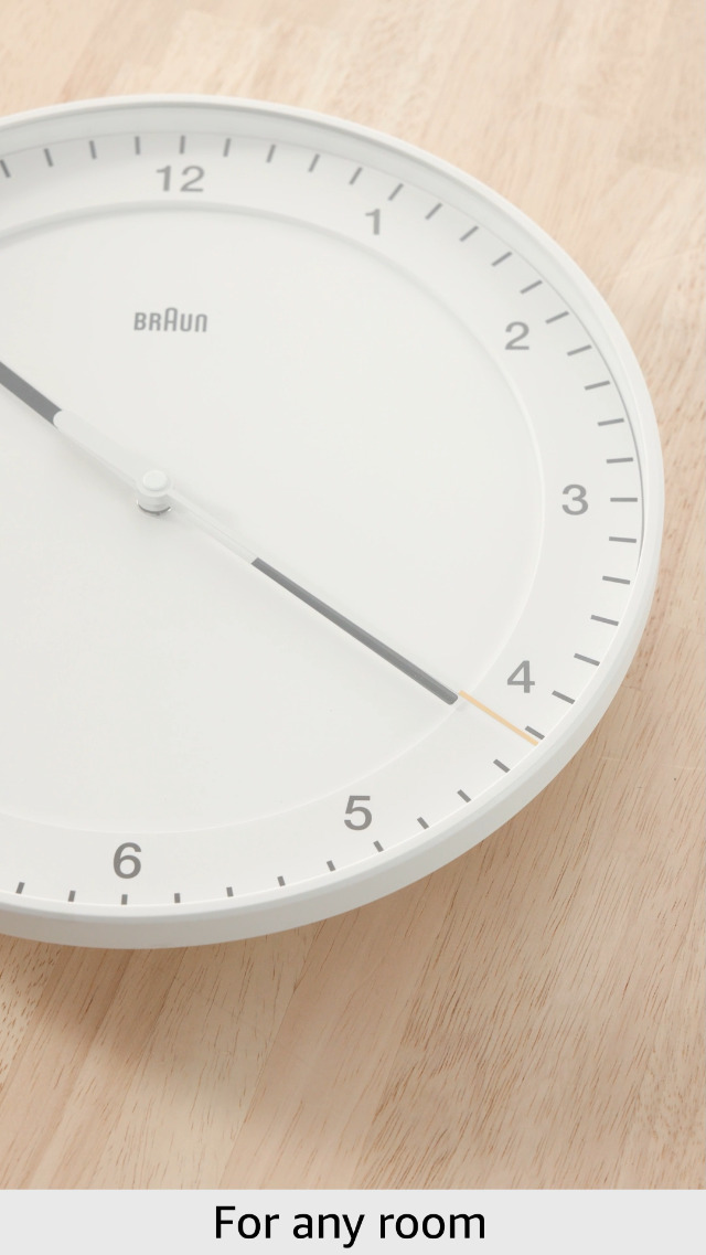 Amazon.com: Braun Classic Large Analogue Wall Clock with Silent